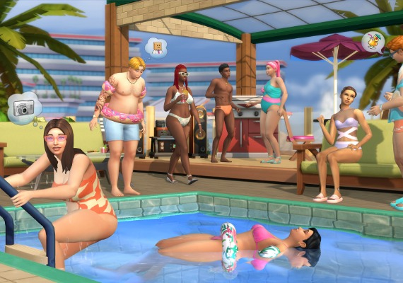 The Sims 4: Poolside Splash Kit DLC Global screenshot 3