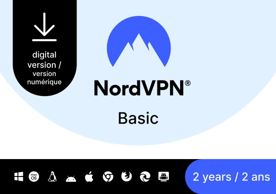 NordVPN Basic Premium VPN 2 Years 10 Dev CA Canada Cover