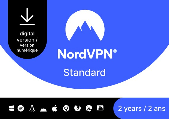 NordVPN Standard VPN & Cybersecurity 2 Years 10 Dev CA Canada Cover