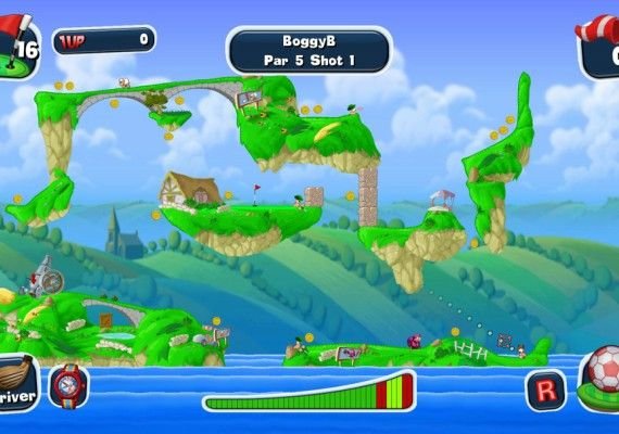 Worms Crazy Golf EN Global screenshot 3