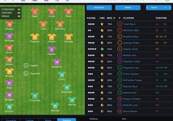 Pro Rugby Manager 2015 EN/FR Global screenshot 2