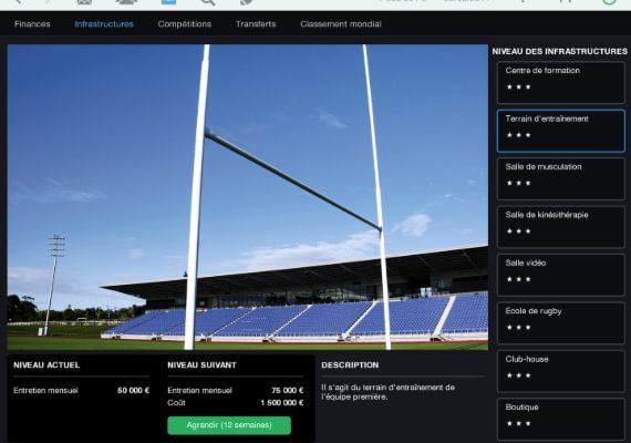 Pro Rugby Manager 2015 EN/FR Global screenshot 3