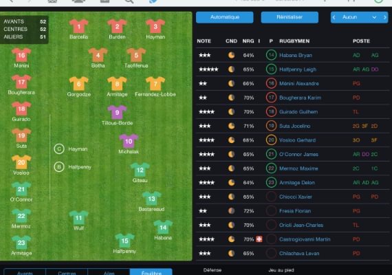 Pro Rugby Manager 2015 EN/FR Global screenshot 4