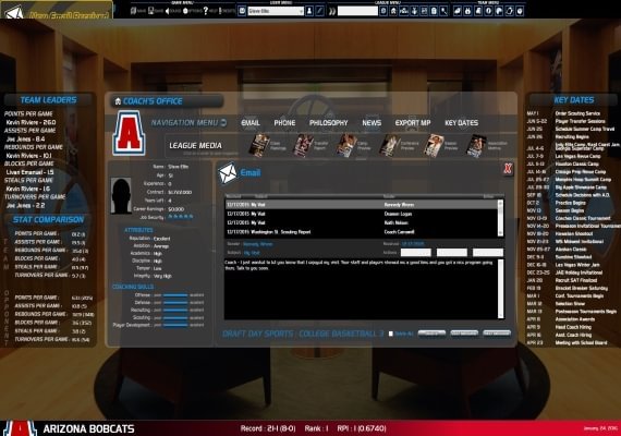 Draft Day Sports: College Basketball 3 EN Global screenshot 2