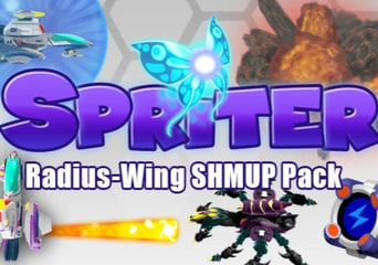 Spriter - Radius-Wing SHMUP Animated Art Pack EN Global Steam