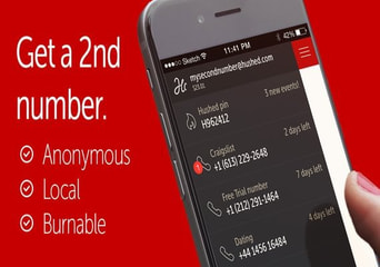 Lifetime of Hushed Second Phone Number United States Software License