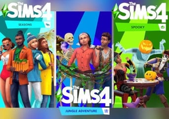 The Sims 4: Seasons + Jungle Adventure + Spooky Stuff - Bundle DLC EN United States Xbox One Xbox Series