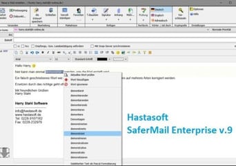 Hastasoft SaferMail Enterprise v.9 GER DE Global Software License