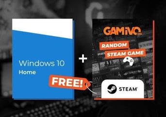 Windows 10 Home + GAMIVO Random Steam Game Global Official website
