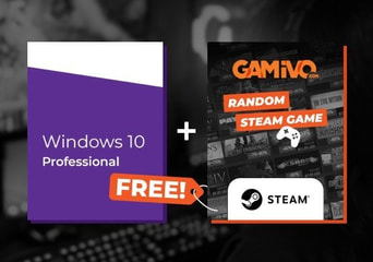 Windows 10 Professional + GAMIVO Random Steam Game Global Official website
