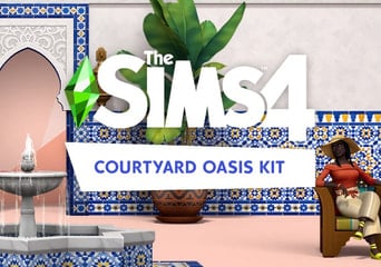 The Sims 4: Courtyard Oasis Kit DLC EN EU Xbox One Xbox Series