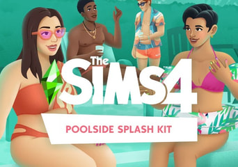 The Sims 4: Poolside Splash Kit DLC Global EA App
