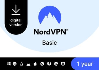 NordVPN Basic Premium VPN 1 Year 10 Dev Global Software License