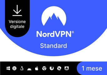 NordVPN Standard VPN & Cybersecurity 1 Month 10 Dev IT Italy Software License
