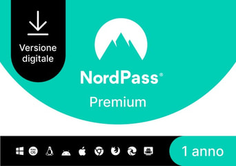NordPass Premium Password Manager 1 Year Unlimited Dev IT Italy Software License