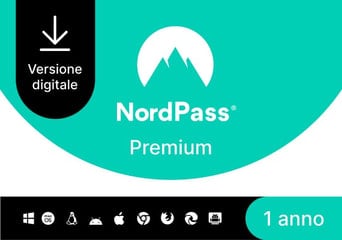 NordPass Premium Password Manager 1 Year Unlimited Dev IT Italy Software License