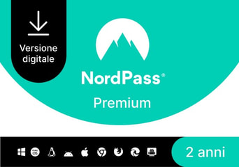 NordPass Premium Password Manager 2 Years Unlimited Dev IT Italy Software License