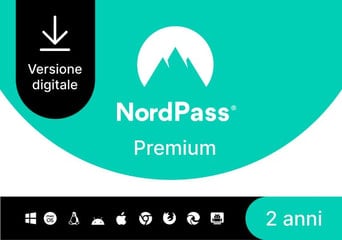 NordPass Premium Password Manager 2 Years Unlimited Dev IT Italy Software License