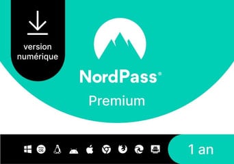 NordPass Premium Password Manager 1 Year Unlimited Dev FR France Software License