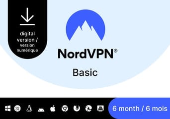 NordVPN Basic Premium VPN 6 Months 10 Dev CA Canada Software License