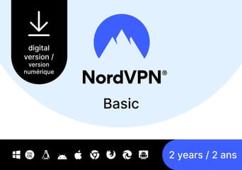 NordVPN Basic Premium VPN 2 Years 10 Dev CA Canada Software License
