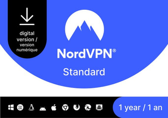 NordVPN Standard VPN & Cybersecurity 1 Year 10 Dev CA Canada Software License