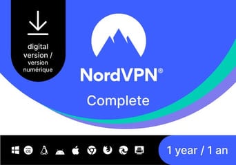 NordVPN Complete VPN & Cybersecurity Software Bundle 1 Year CA Canada Software License